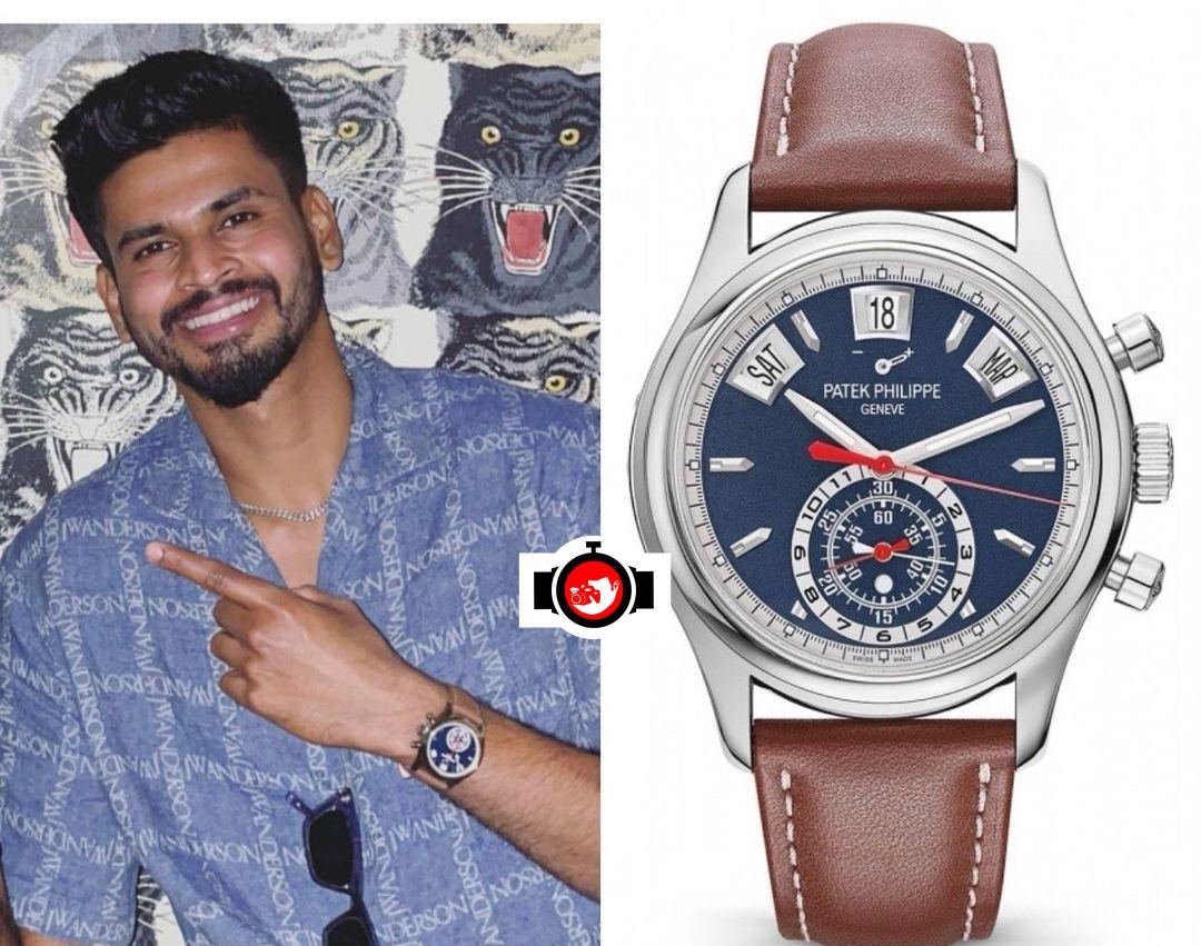 cricketer Shreyas Iyer spotted wearing a Patek Philippe 5960/01G