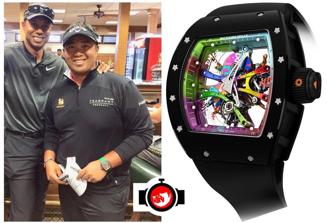 golfer Kiradech Aphibarnrat spotted wearing a Richard Mille RM68-01
