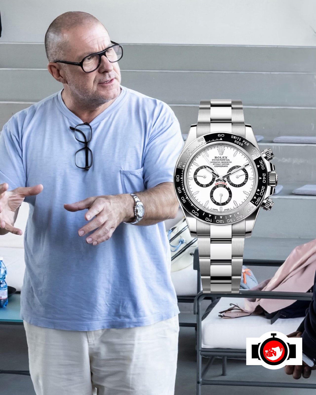 designer Jony Ive spotted wearing a Rolex 116500LN