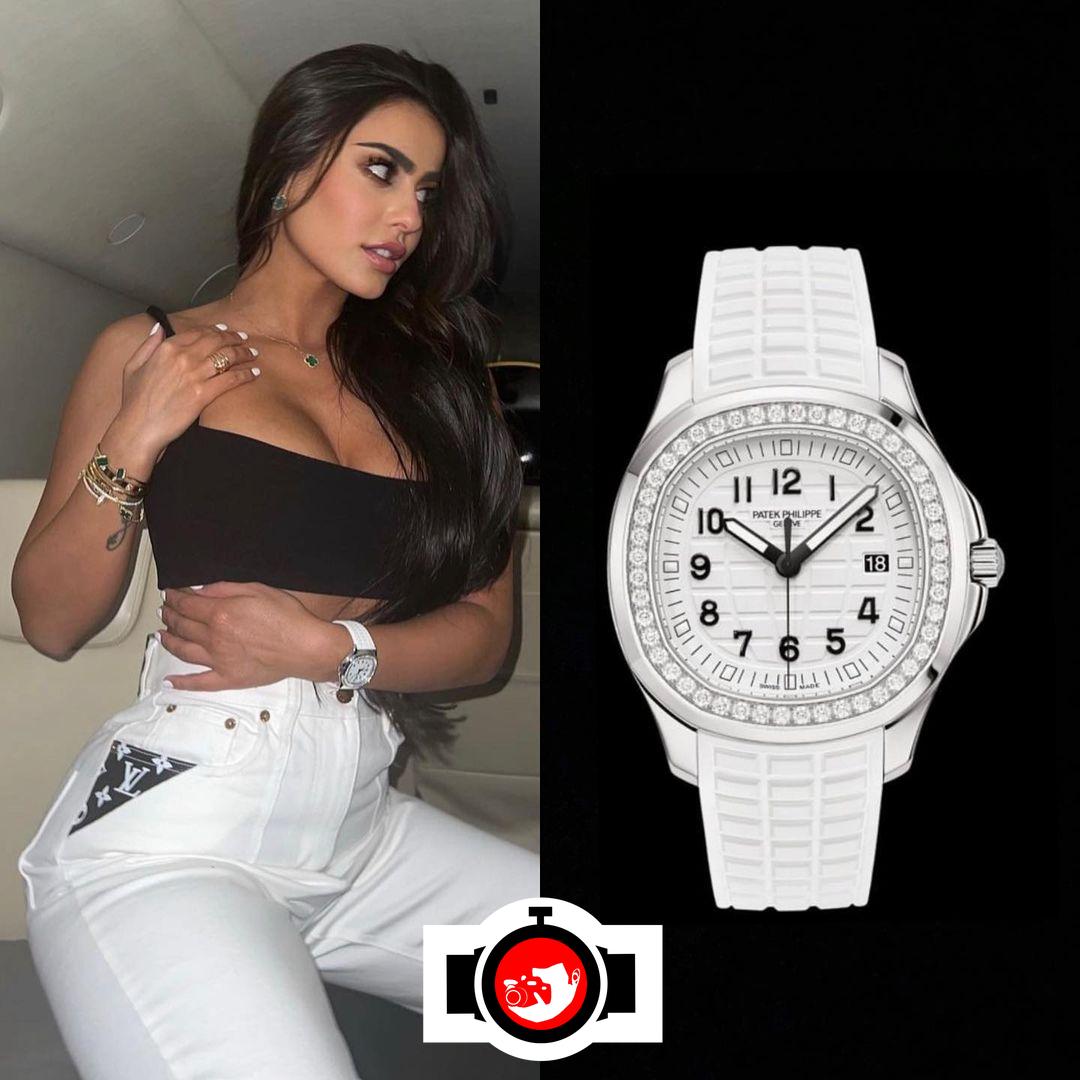 influencer Youmna Khoury spotted wearing a Patek Philippe 5267/200A