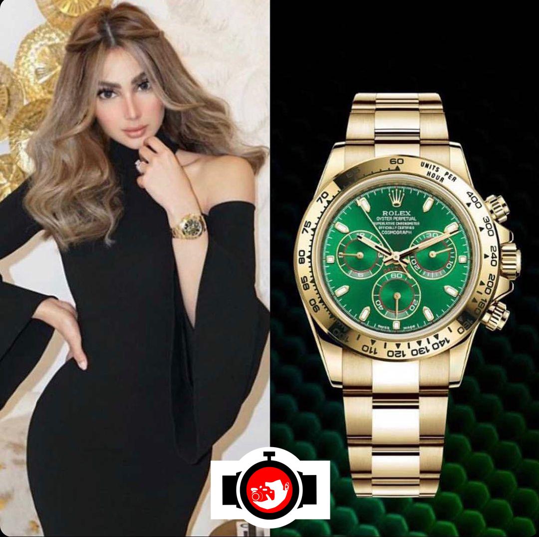 influencer Zainab Al Alwan spotted wearing a Rolex 