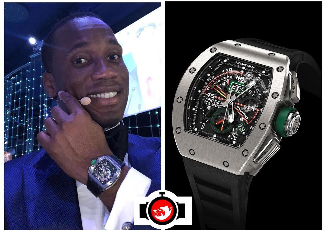 footballer Didier Drogba spotted wearing a Richard Mille RM11-01