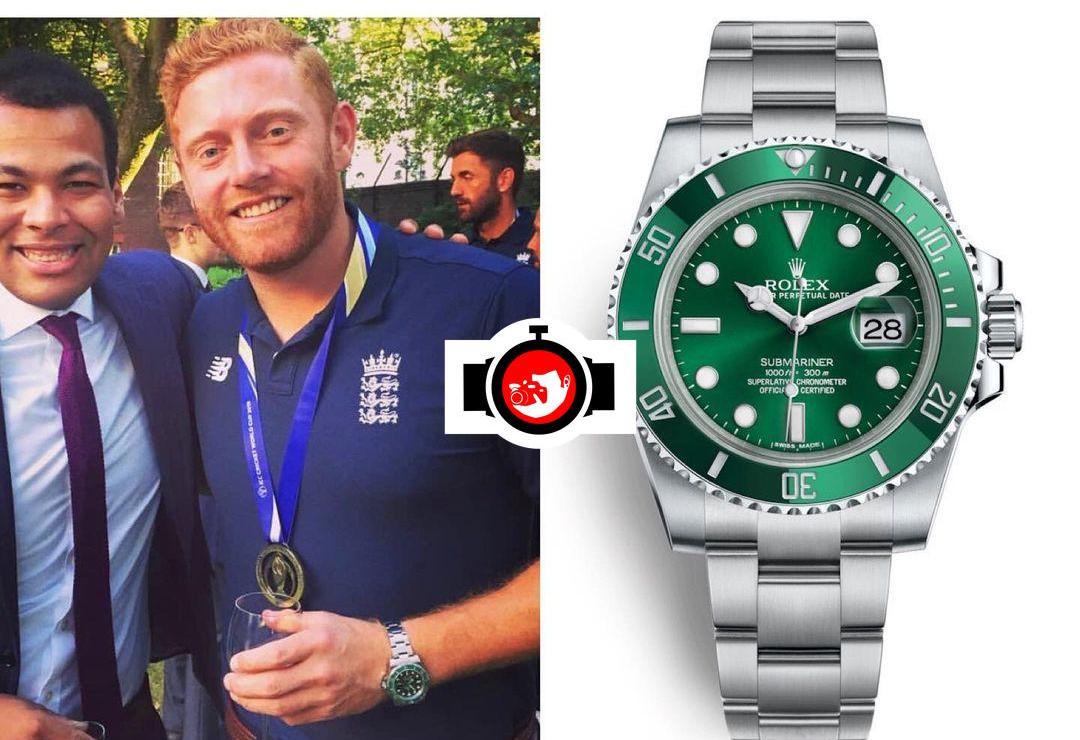cricketer Jonny Bairstow spotted wearing a Rolex 116610LV