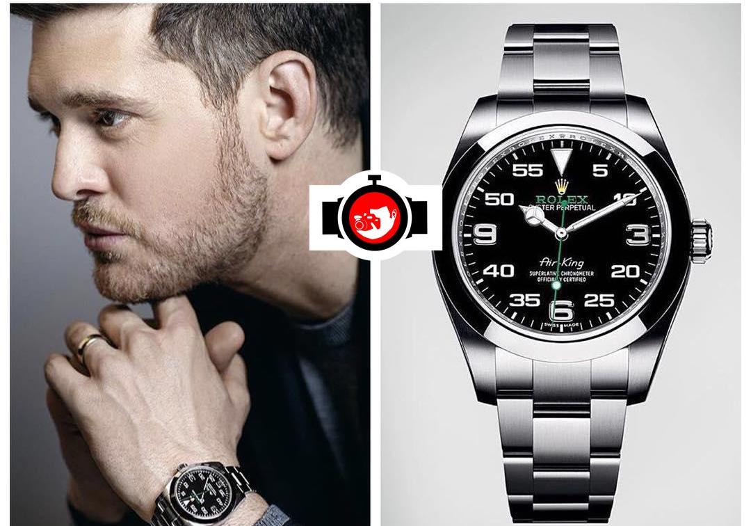 singer Michael Buble spotted wearing a Rolex 116900