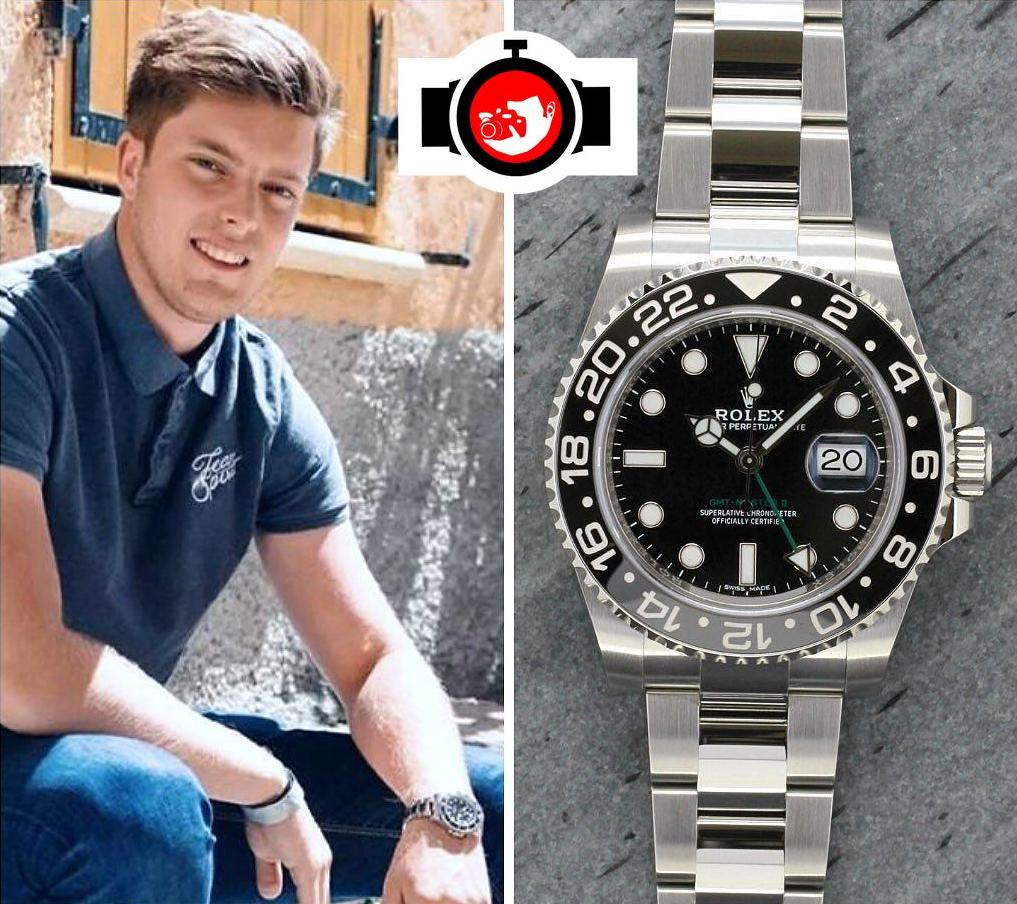 youtuber Romain Lanéry spotted wearing a Rolex 116710LN