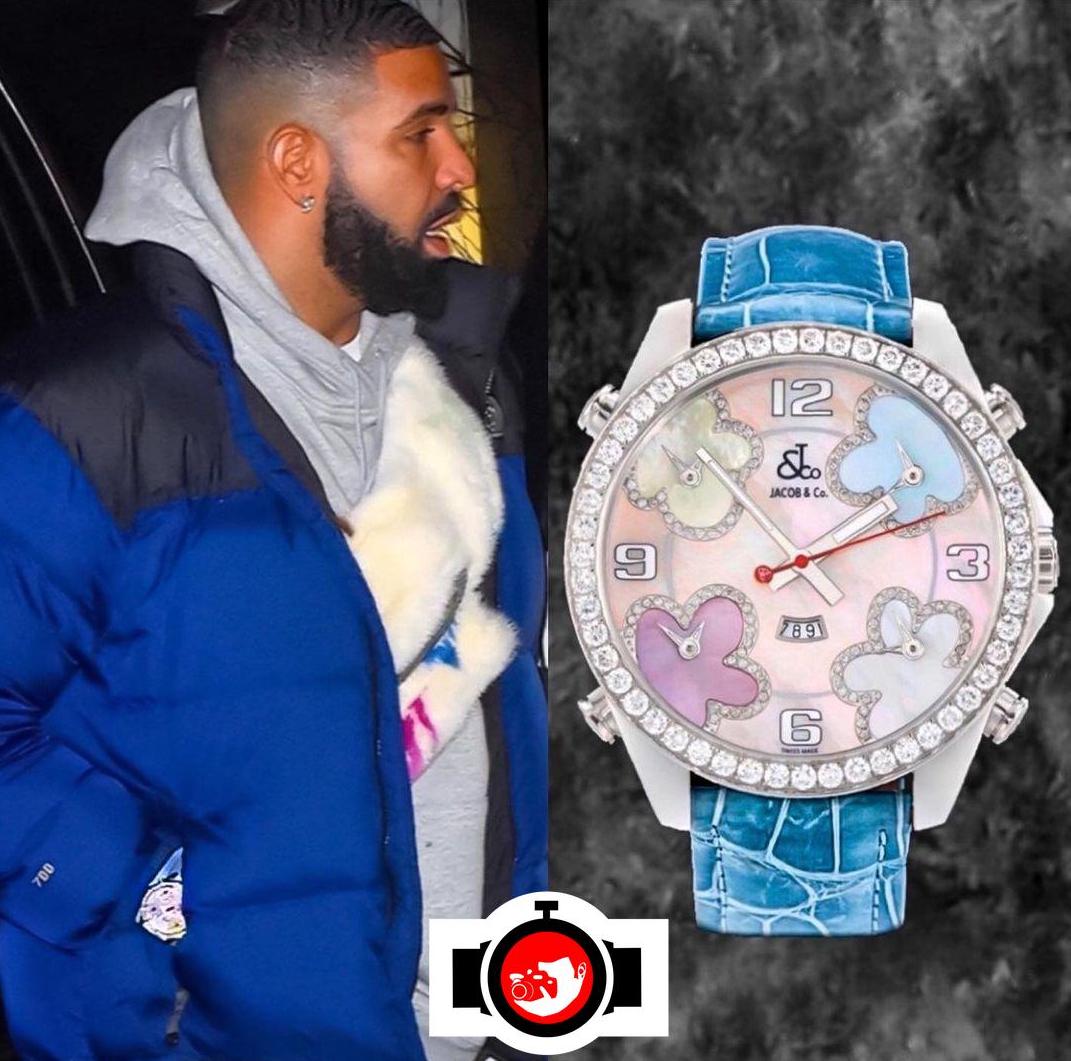 rapper Drake spotted wearing a Jacob & Co 