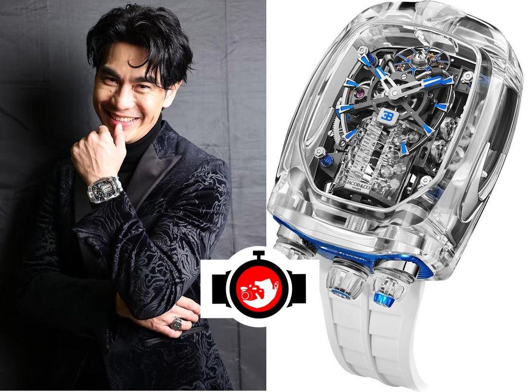 actor Pierre Png spotted wearing a Jacob & Co 