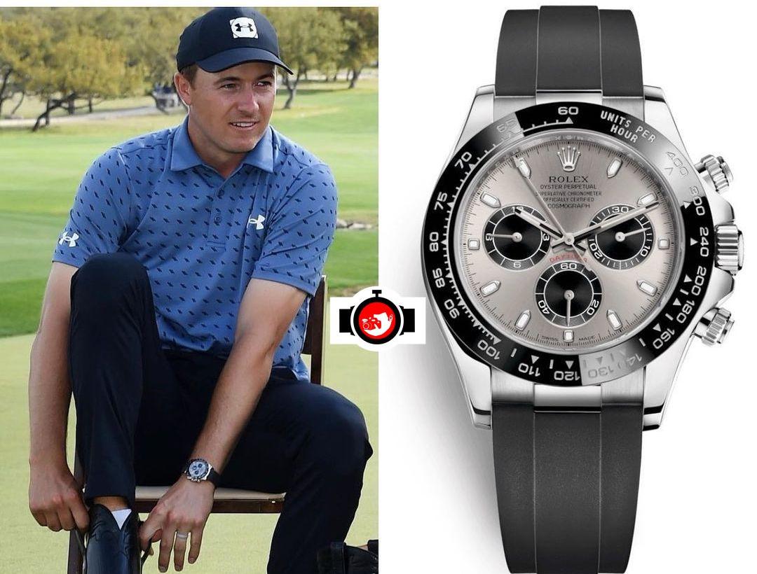 golfer Jordan Spieth spotted wearing a Rolex 116519