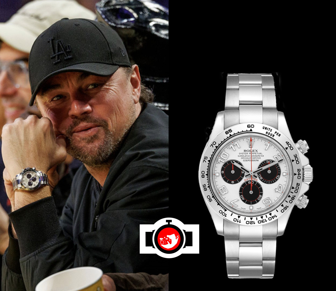 actor Leonardo DiCaprio spotted wearing a Rolex 116509