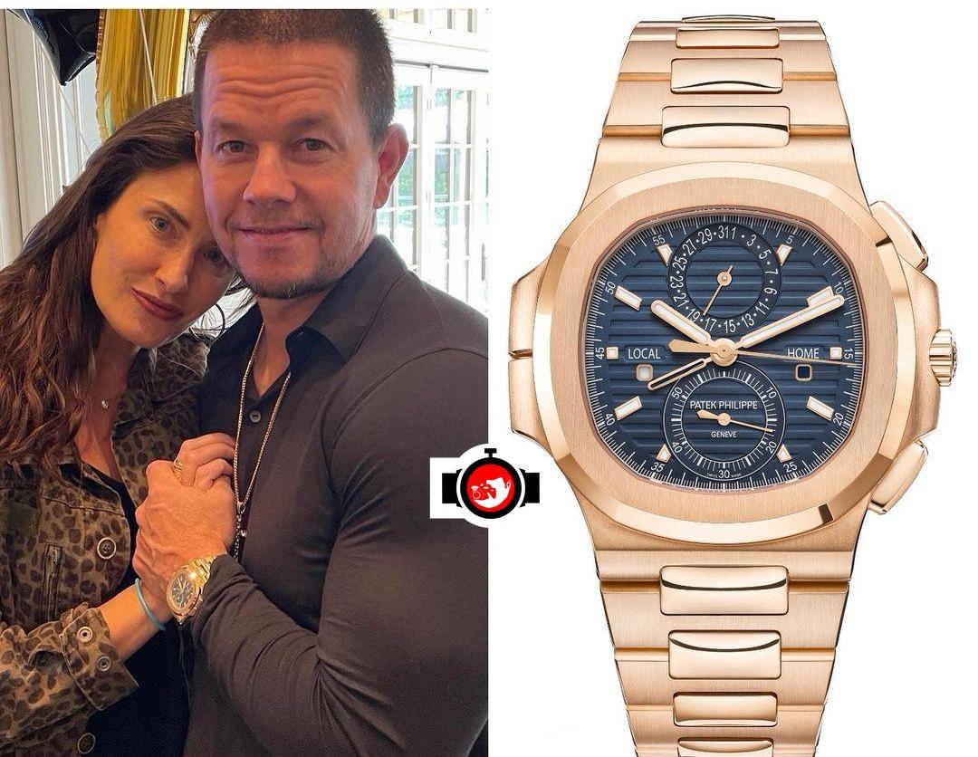 Inside Mark Wahlberg's Watch Collection: The 18K Rose Gold Patek Philippe Nautilus Travel Time With a Blue Dial