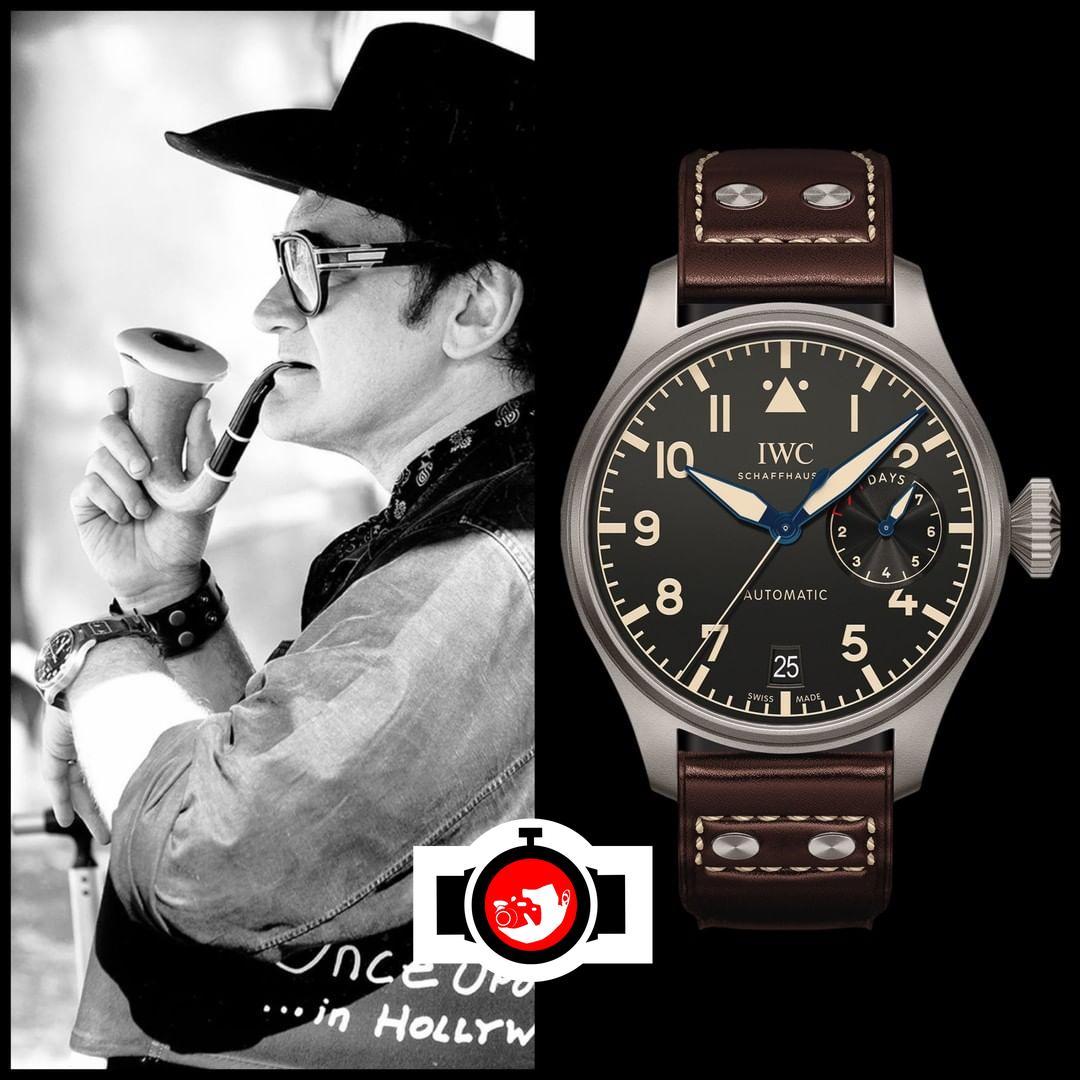 film director Quentin Tarantino spotted wearing a IWC IW501004