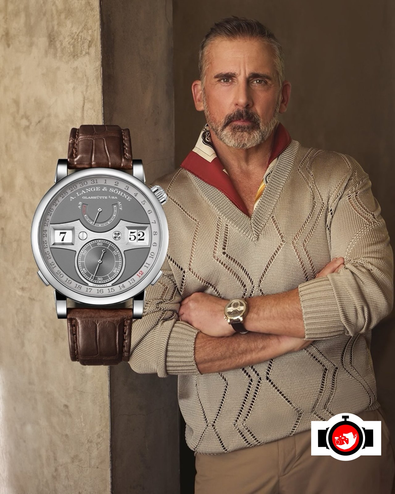 actor Steve Carell spotted wearing a A. Lange & Söhne 148.038