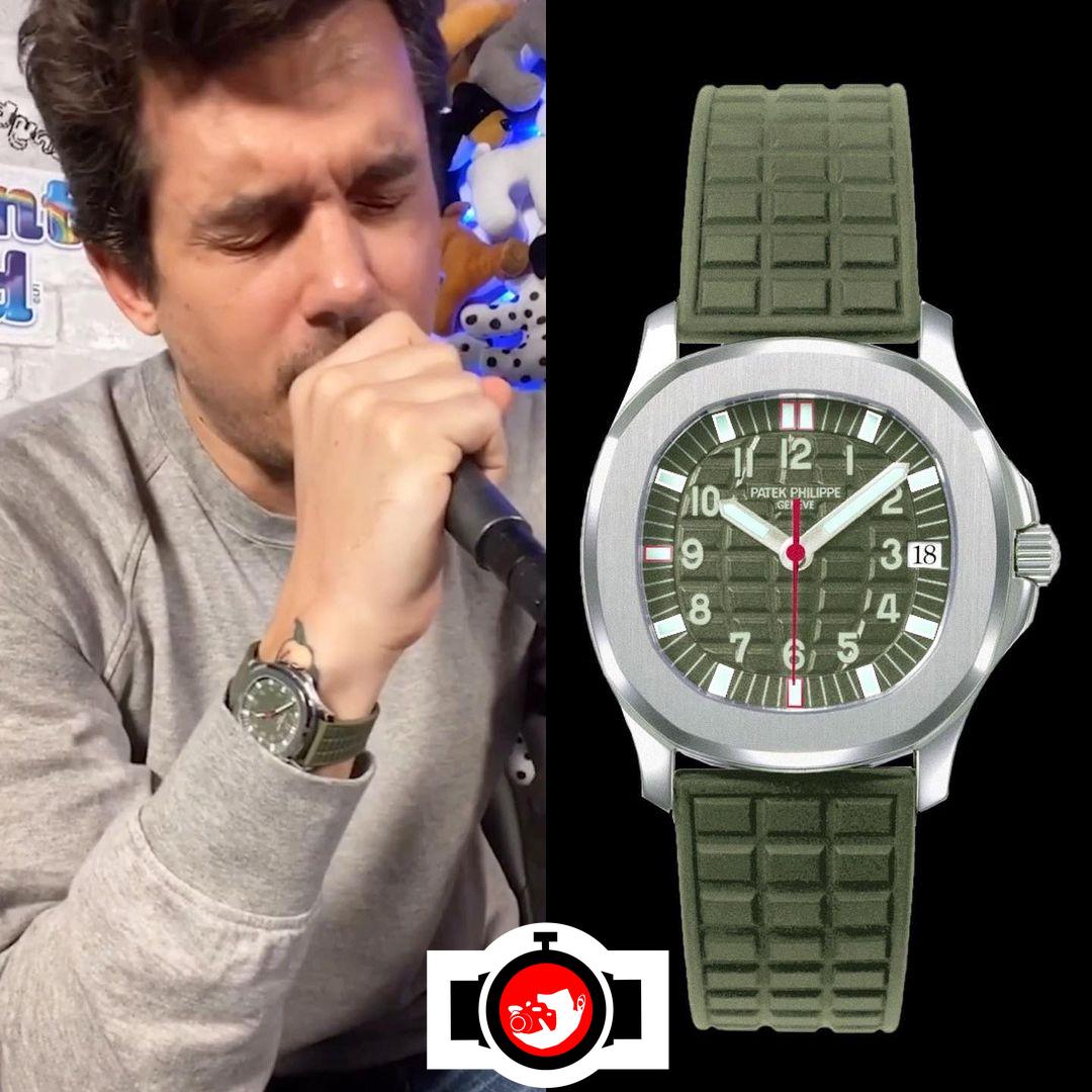 singer John Mayer spotted wearing a Patek Philippe 5065A