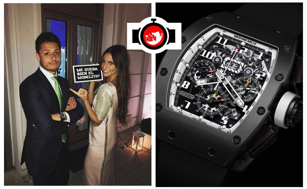footballer Javier Chicharito Hernández spotted wearing a Richard Mille RM11'
