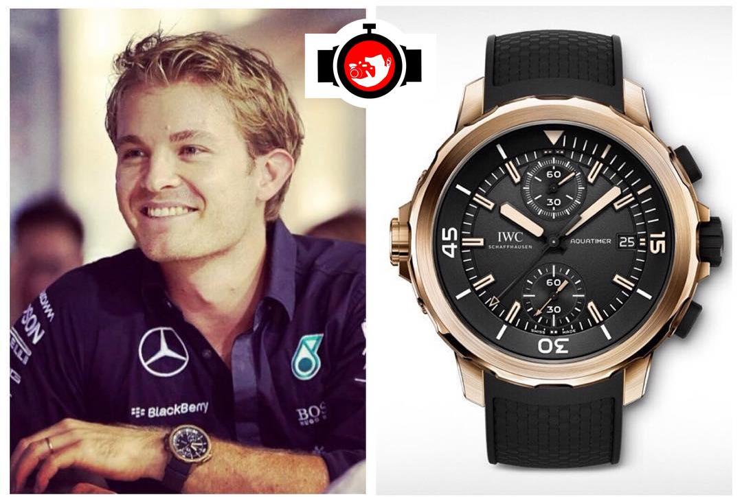 pilot Nico Rosberg spotted wearing a IWC IW379503