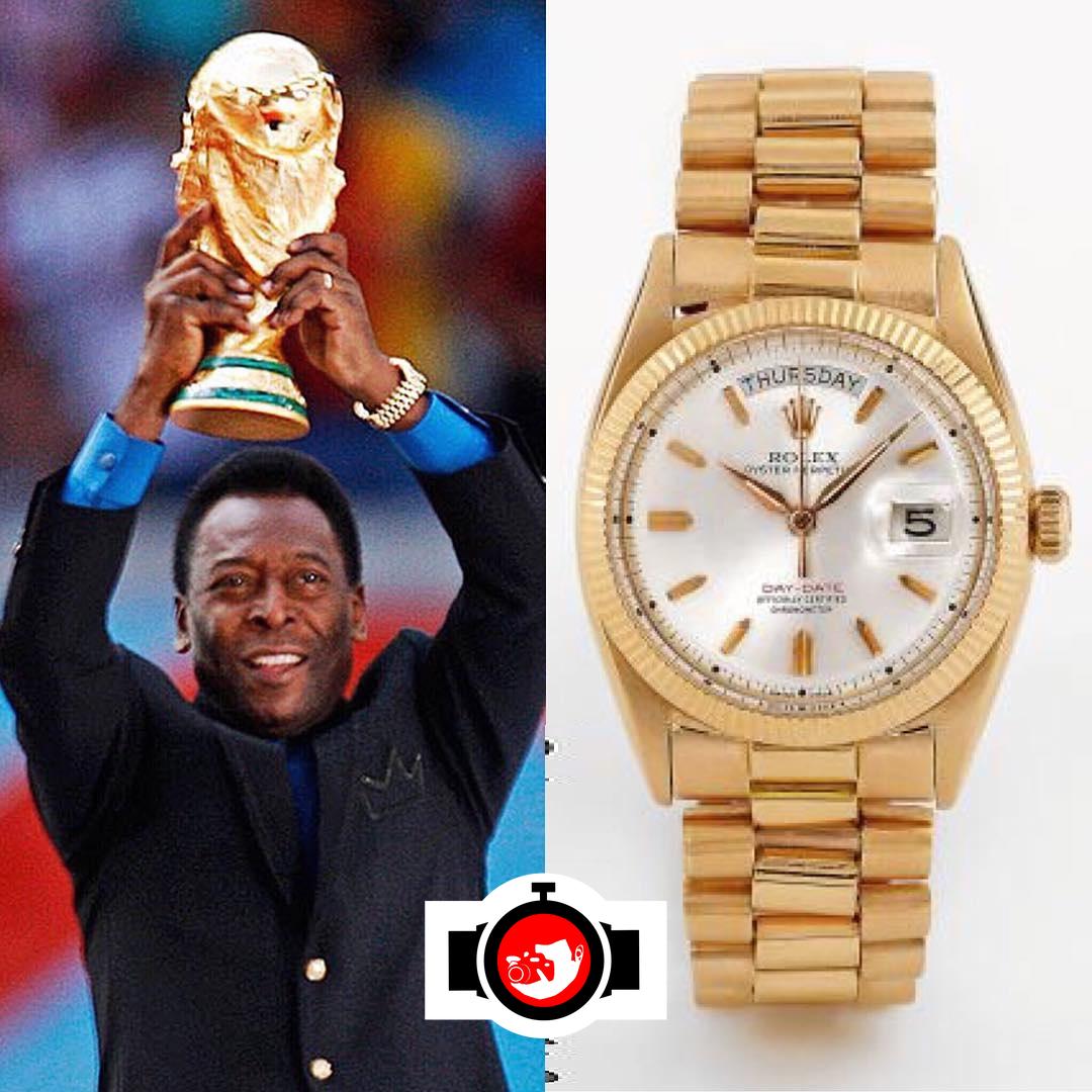 footballer Pelé spotted wearing a Rolex 