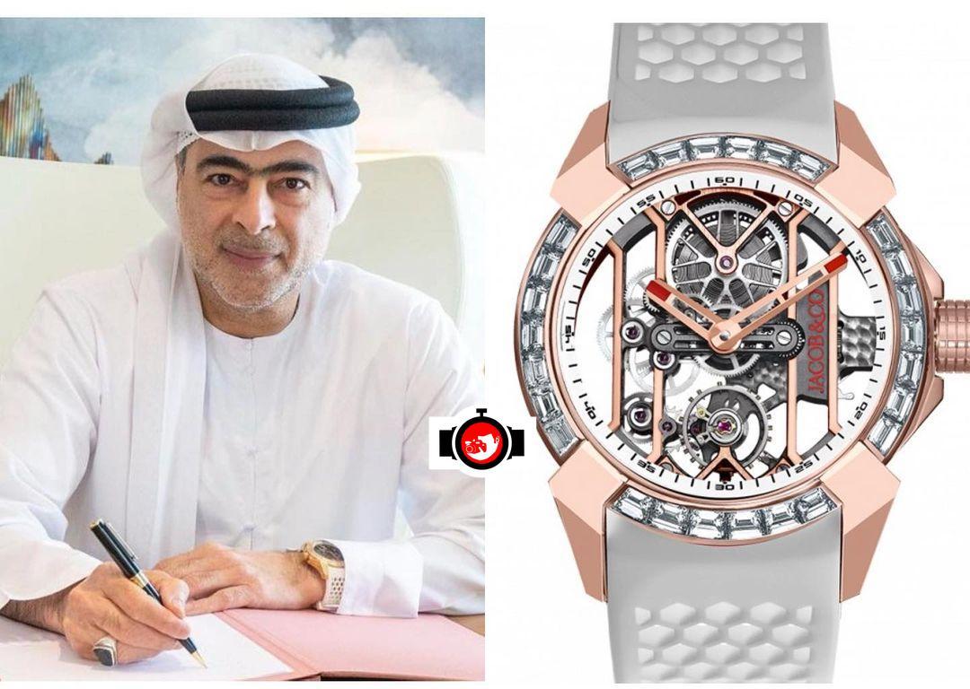 royal Hamad Bin Khalifa Al Nahyan spotted wearing a Jacob & Co EX100.40.LD.OW.A