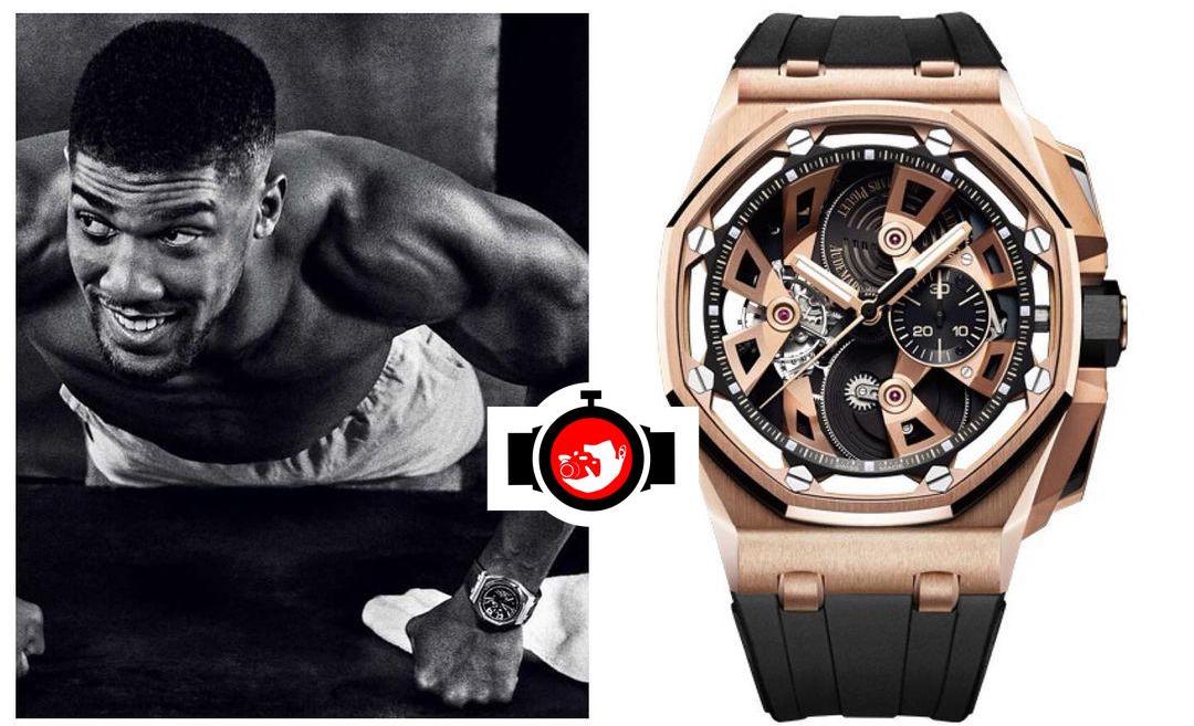 boxer Anthony Joshua spotted wearing a Audemars Piguet 26421OR