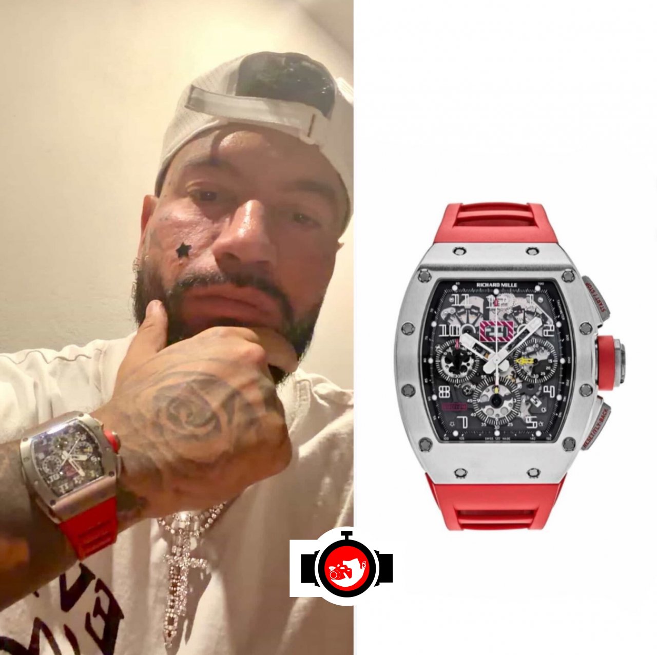 rapper Snik spotted wearing a Richard Mille RM 011
