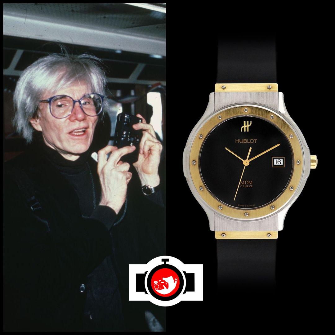 artist Andy Warhol spotted wearing a Hublot 1521.100.2