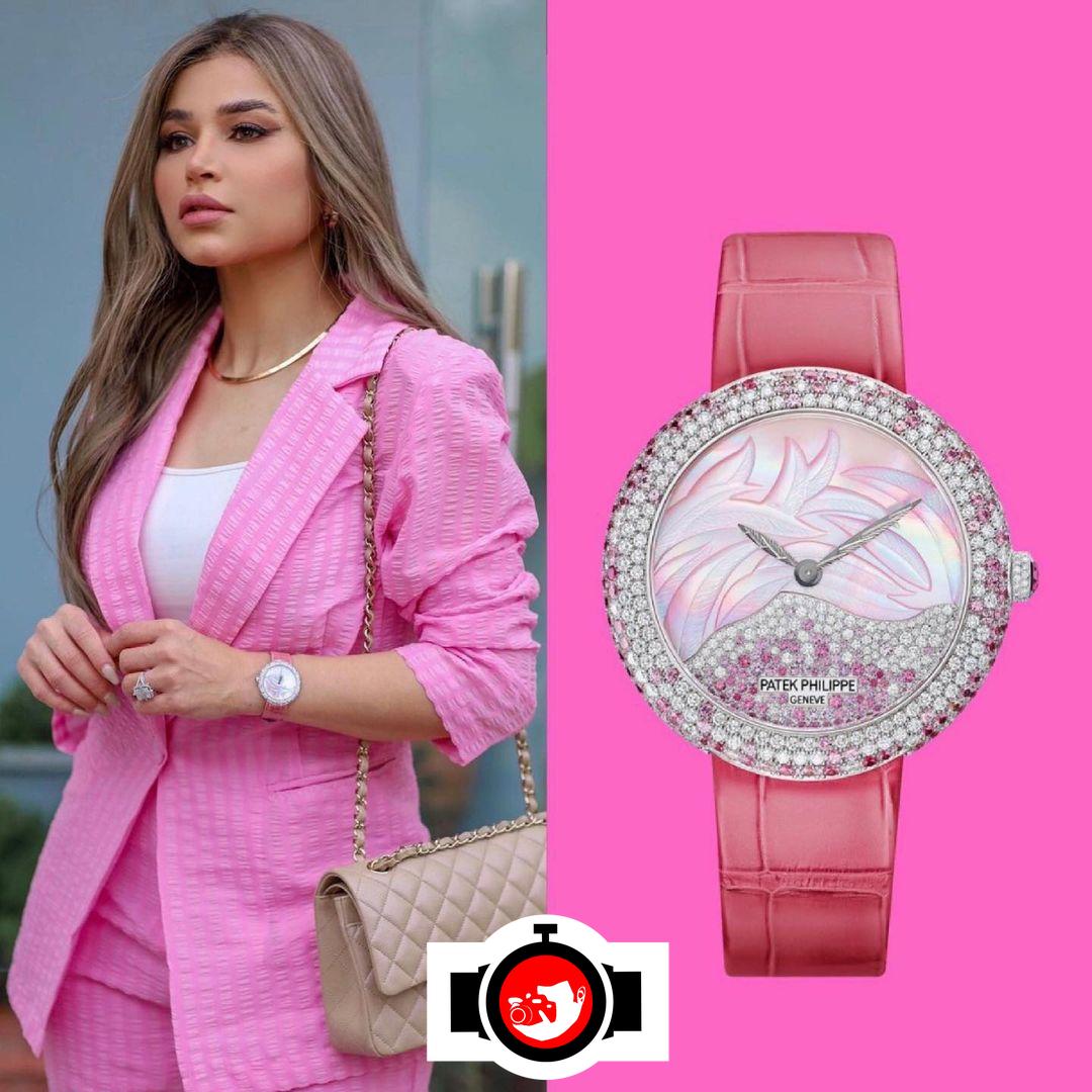 influencer Noha Nabil spotted wearing a Patek Philippe 4899/900G-001