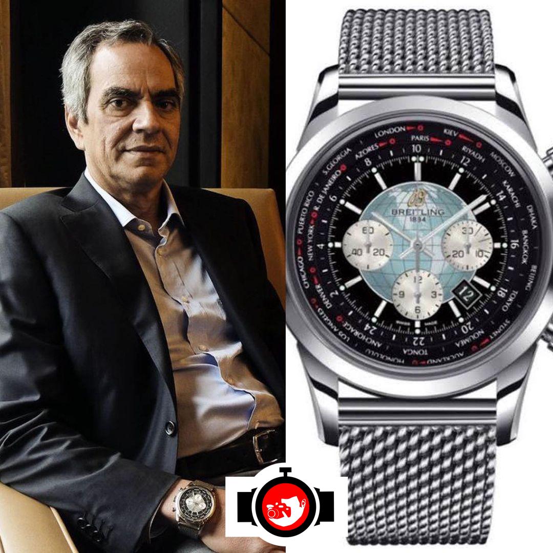 business man Enrique Ricky Razon spotted wearing a Breitling 