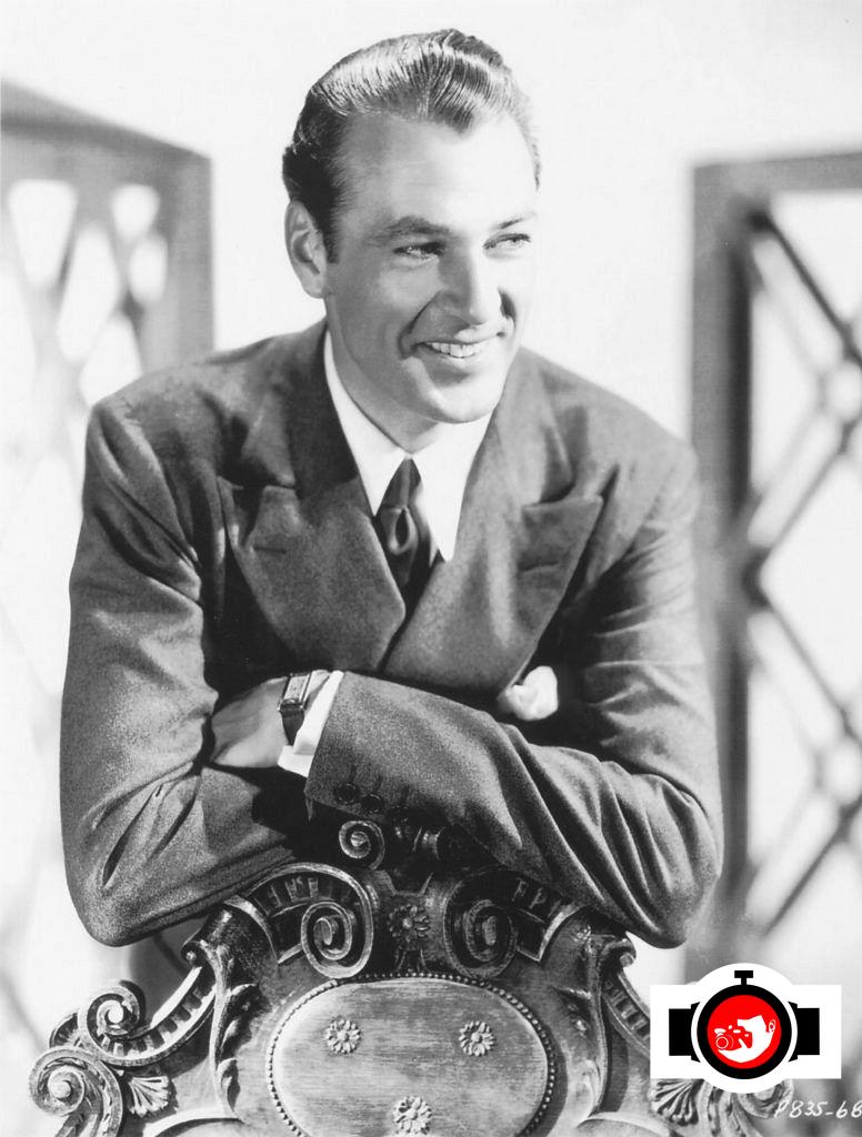 actor Gary Cooper spotted wearing a Cartier 