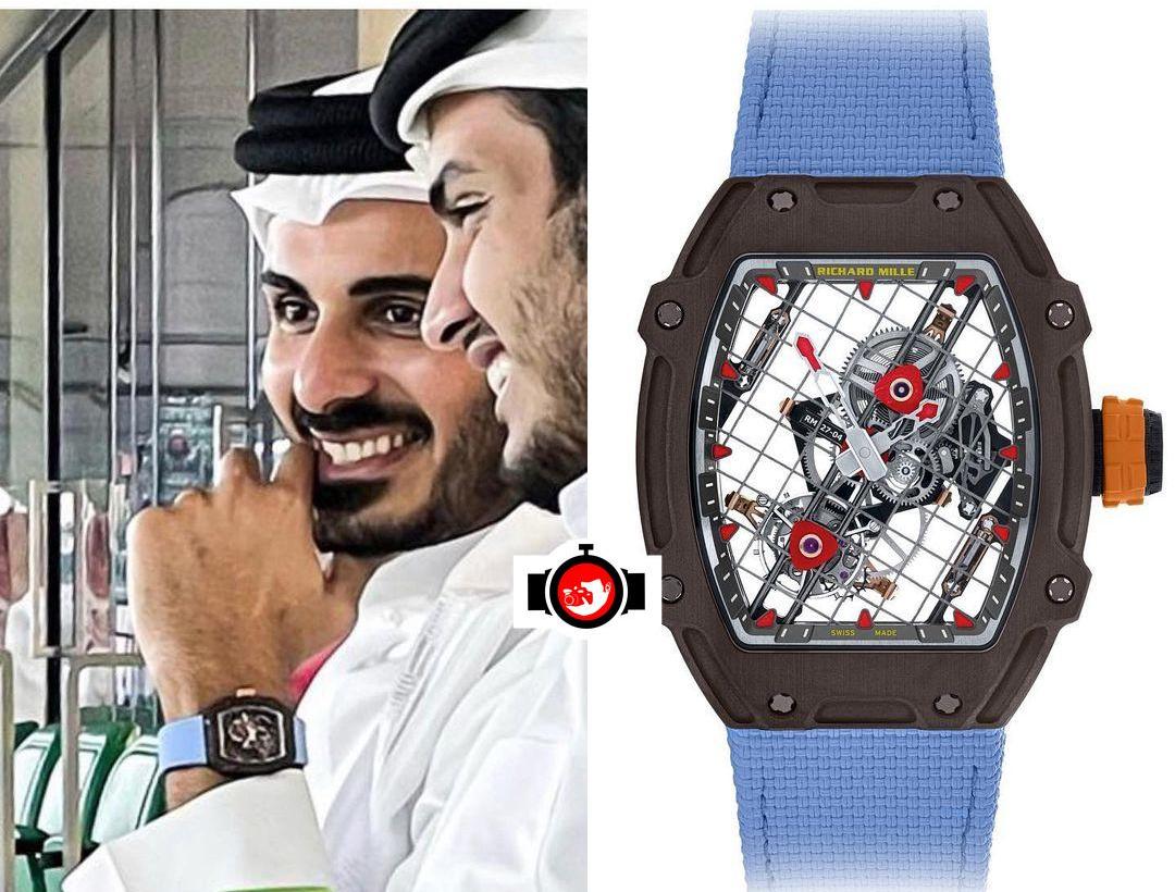 royal Khalifa Bin Hamad spotted wearing a Richard Mille RM27-04,