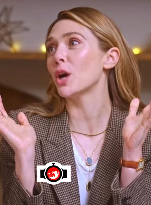 actor Elizabeth Olsen spotted wearing a Cartier 