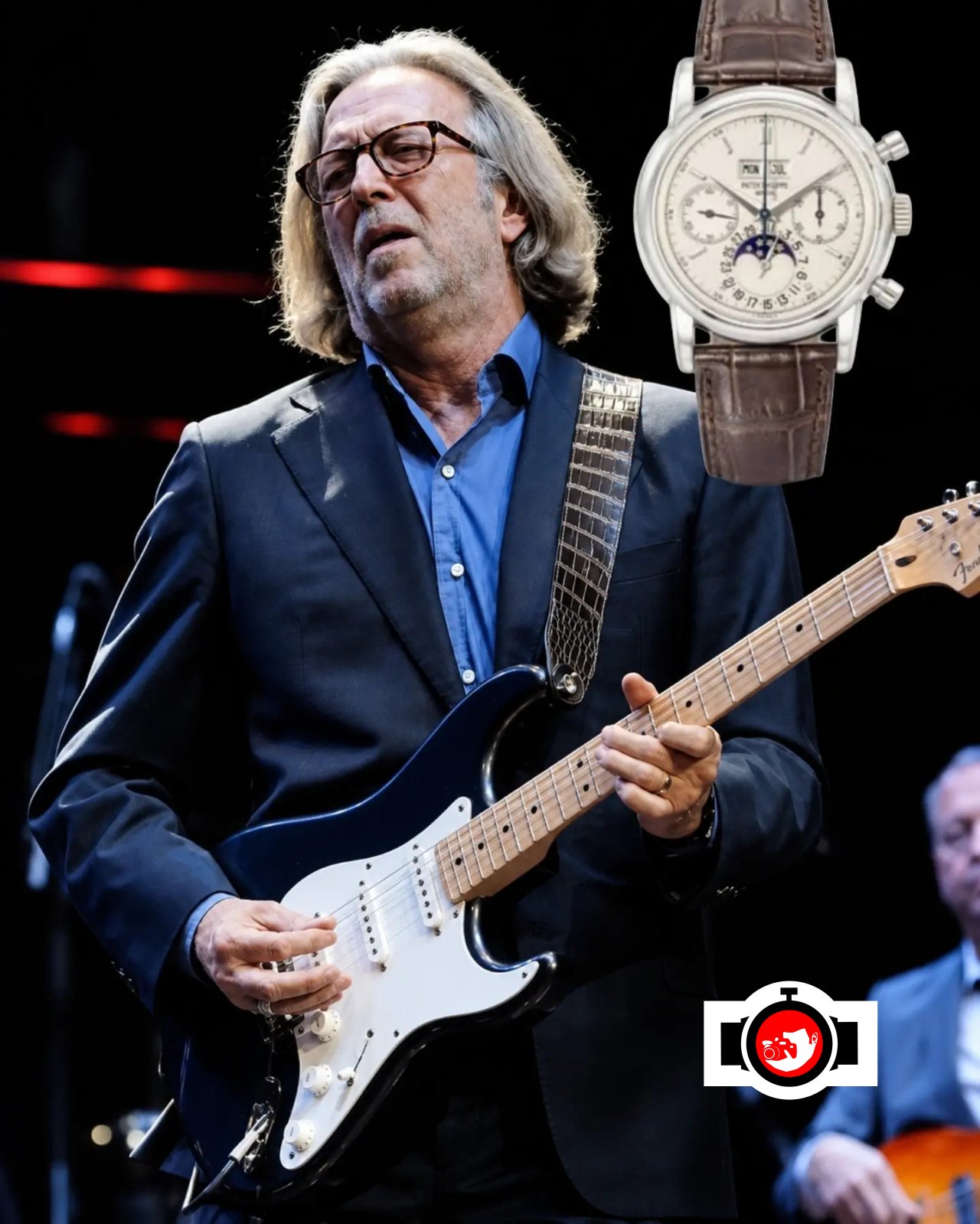 musician Eric Clapton spotted wearing a Patek Philippe 5270P