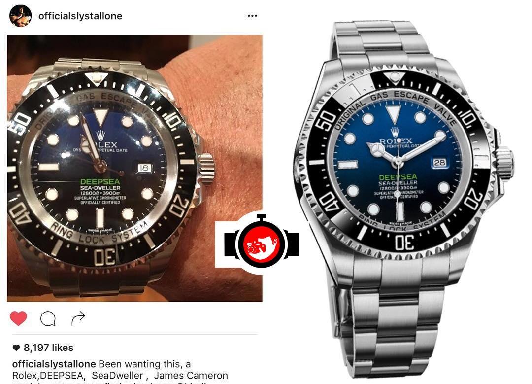 Sylvester Stallone's Impressive Watch Collection: The Rolex Deepsea 'Deep Blue Dial' James Cameron Edition