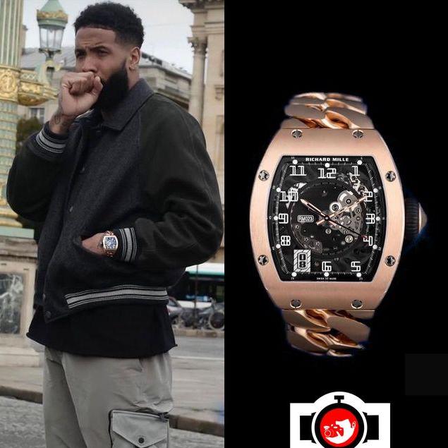 american football player Odell Beckham Jr spotted wearing a Richard Mille RM23