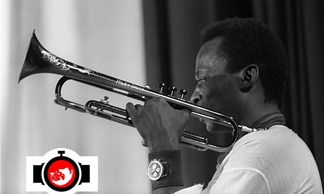musician Miles Davis spotted wearing a Breitling 