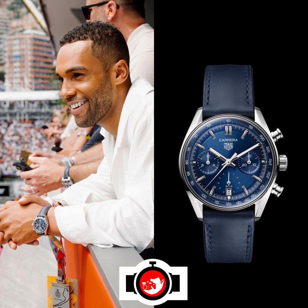 actor Lucien Leon Laviscount spotted wearing a Tag Heuer 