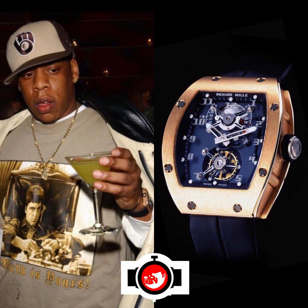 rapper Jay-Z spotted wearing a Richard Mille RM001