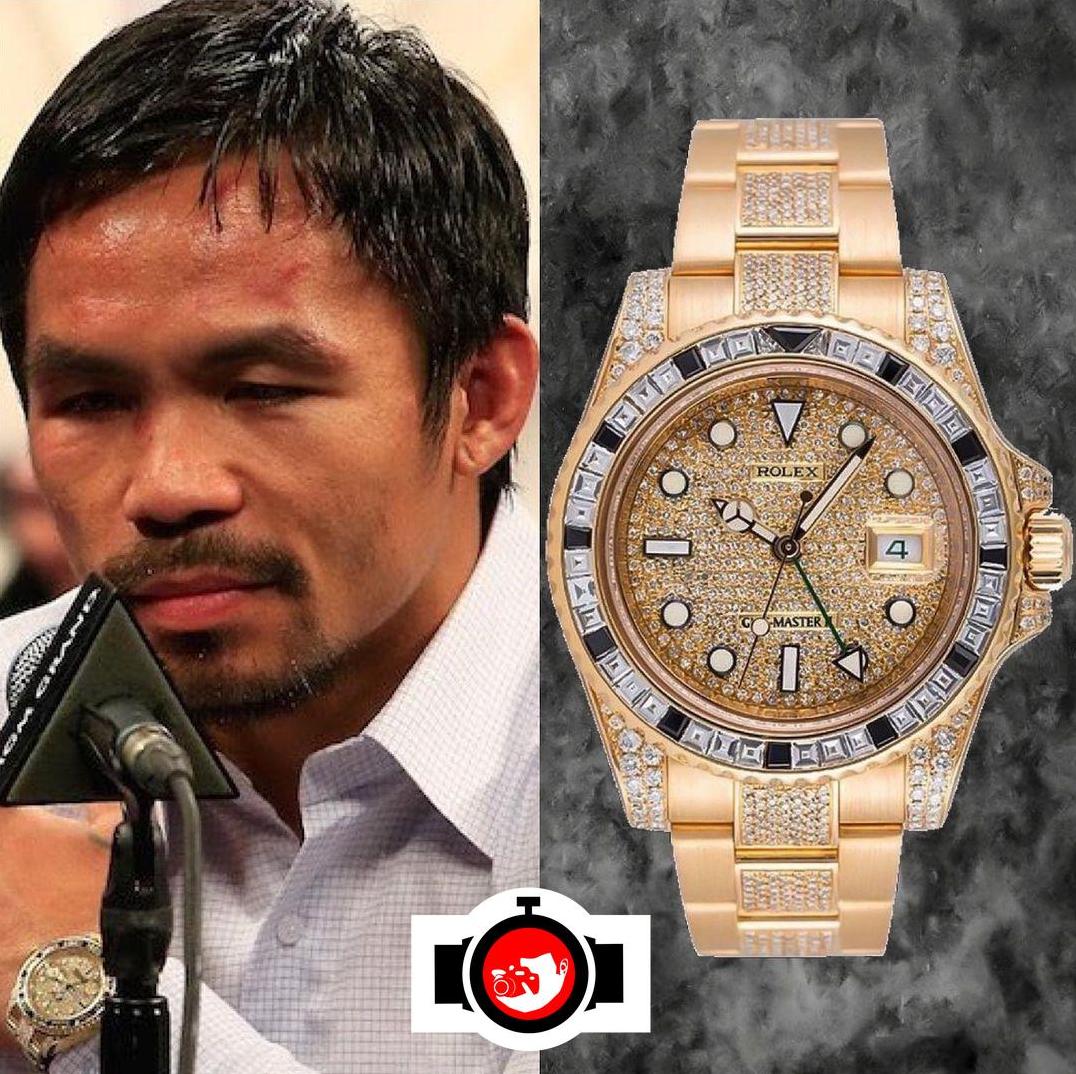 boxer Manny Pacquiao spotted wearing a Rolex 116718
