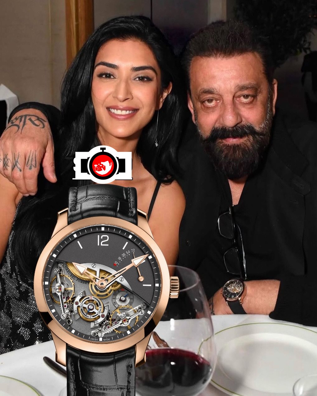 actor Sanjay Dutt spotted wearing a Greubel Forsey Double Balancier