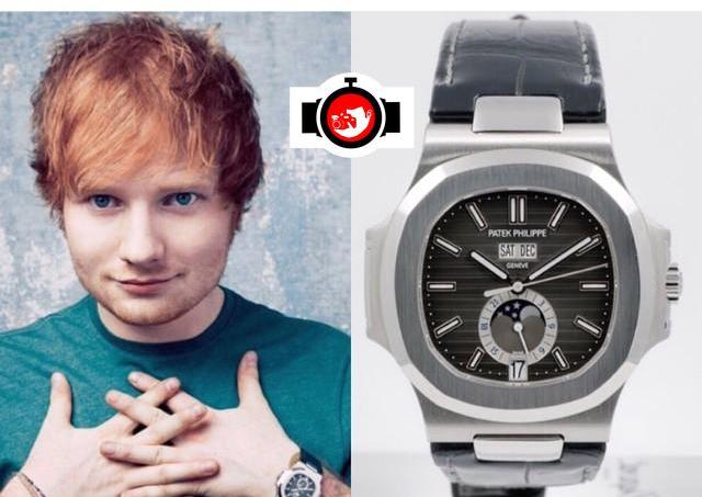 singer Ed Sheeran spotted wearing a Patek Philippe 5726A