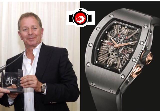 pilot Martin Brundle spotted wearing a Richard Mille RM37