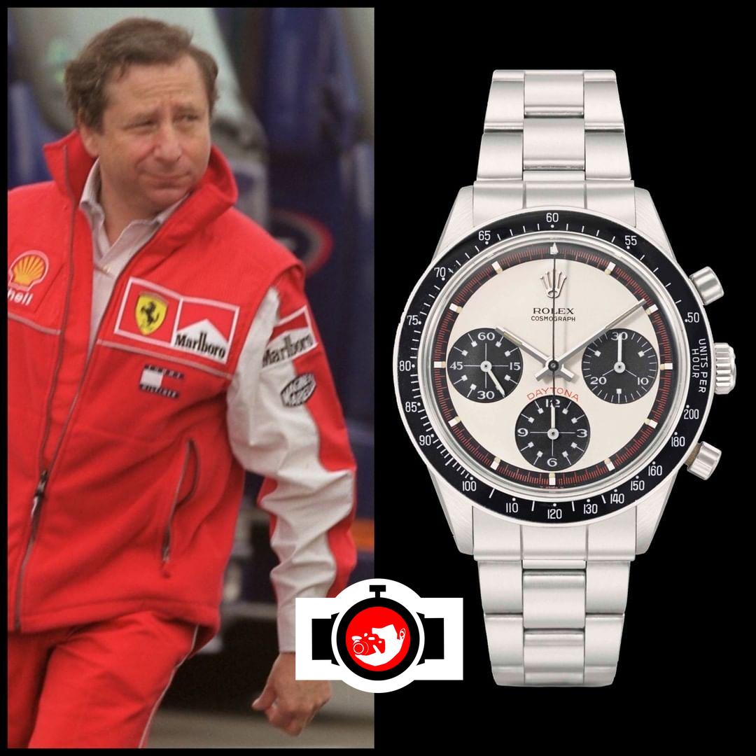 politician Jean Todt spotted wearing a Rolex 6241
