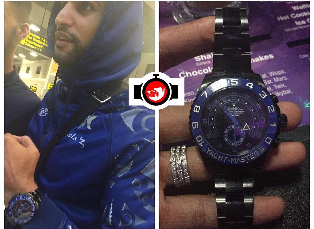 boxer Amir Khan spotted wearing a Rolex 