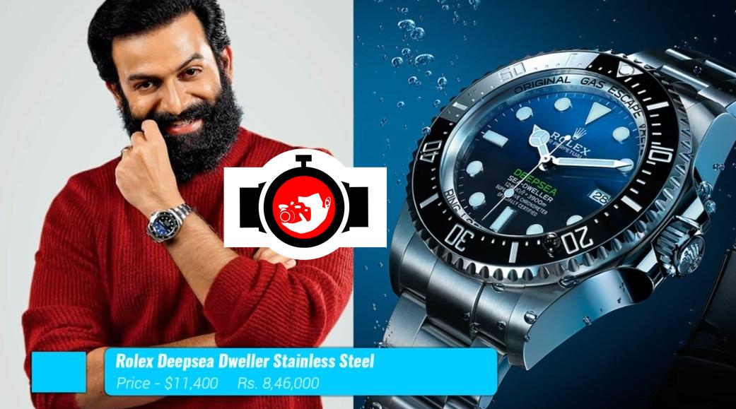 Exploring Prithviraj Sukumaran's Enviable Watch Collection: A Look at his Rolex Deepsea Sea Dweller in Stainless Steel