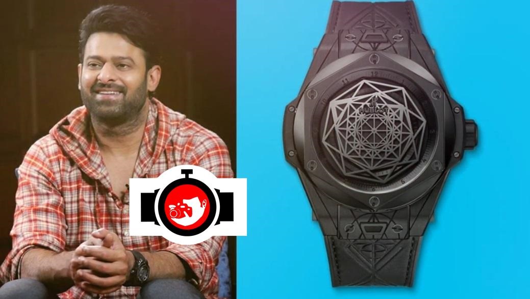 actor Prabhas spotted wearing a Hublot 