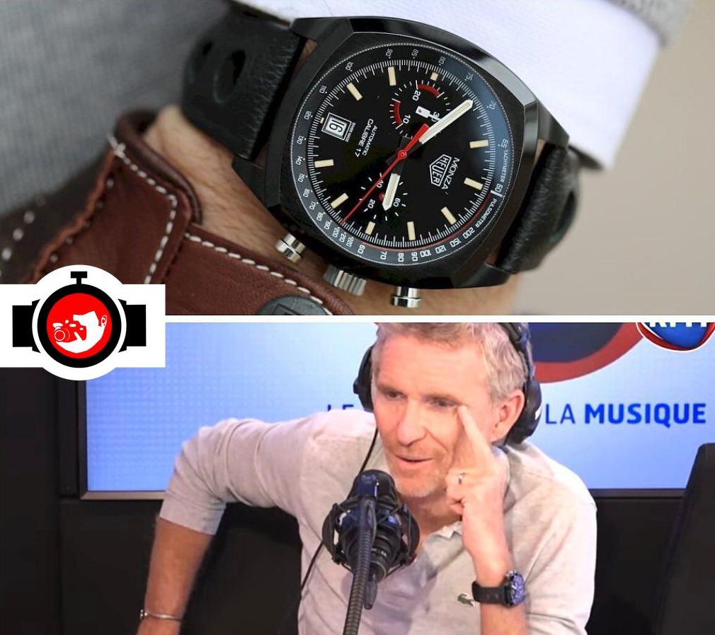 television presenter Denis Brogniart spotted wearing a Tag Heuer 