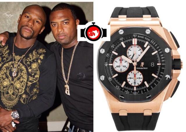 boxer Floyd Mayweather spotted wearing a Audemars Piguet 26401RO