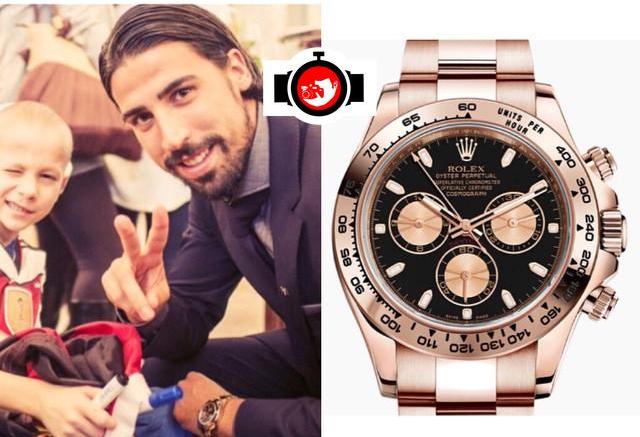 footballer Sami Khedira spotted wearing a Rolex 116505