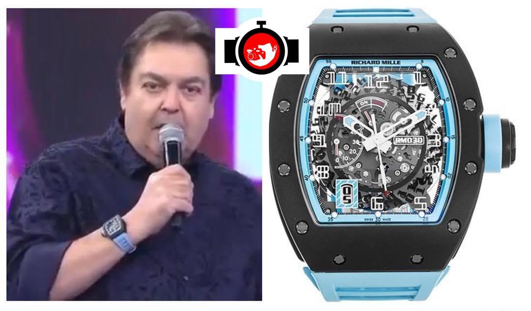 television presenter Fausto Corrêa spotted wearing a Richard Mille RM30