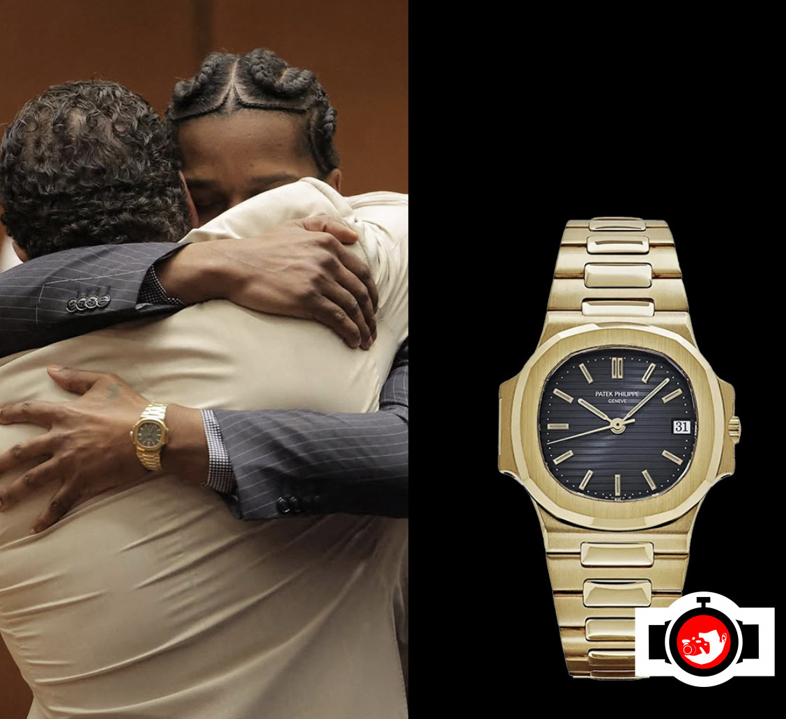 rapper ASAP Rocky spotted wearing a Patek Philippe 3700/1