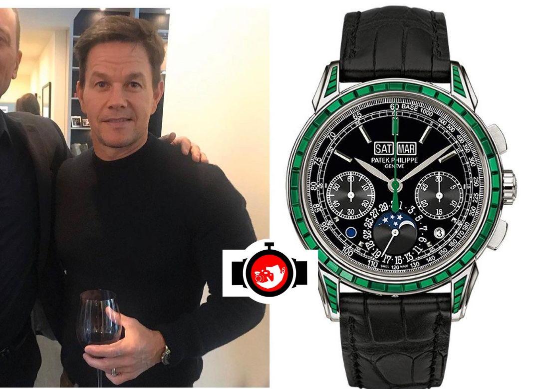 actor Mark Wahlberg spotted wearing a Patek Philippe 5271/13P