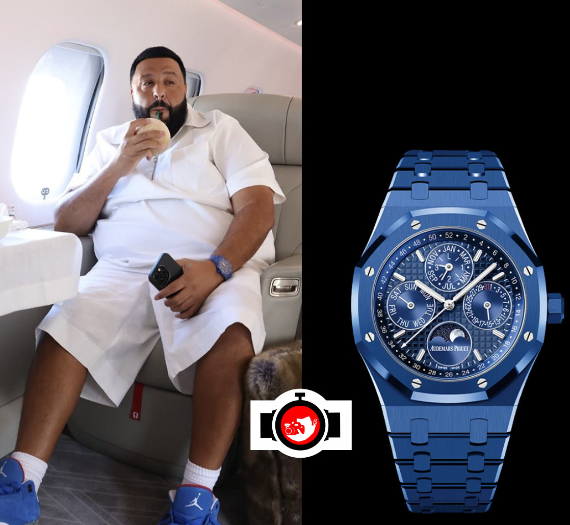 music producer, rapper DJ Khaled spotted wearing a Audemars Piguet 26574CE.OO.1225CE.01